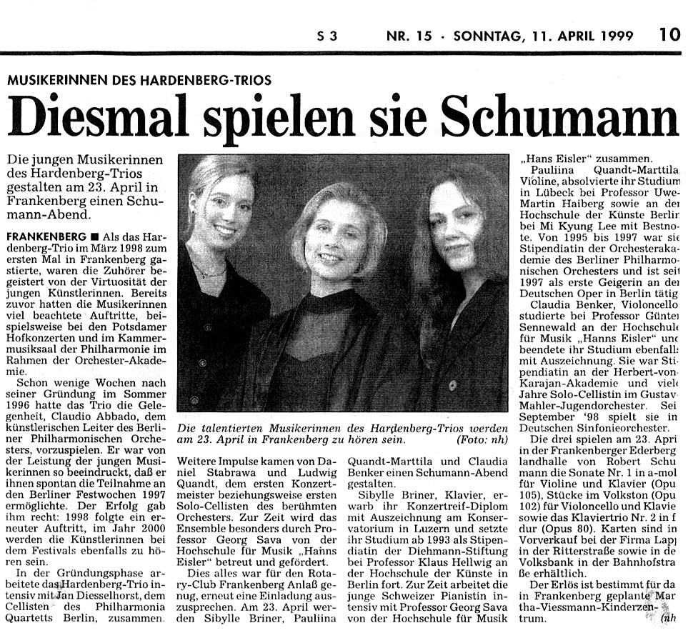 HNA Sonntagszeit