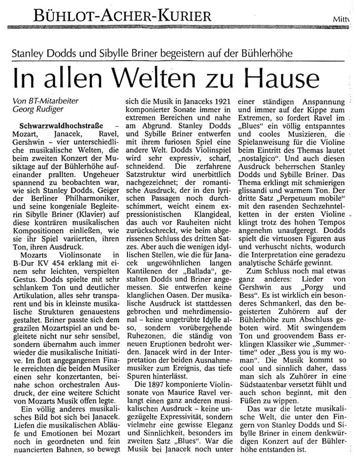 B&uuml;hlot Acher Kurier
