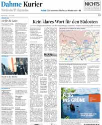 06|2011 Märkische Allgemeine Zeitung / Dahme-Kurier